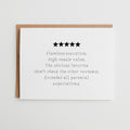 5 Star Review Golden Child | Funny Sibling Card #123