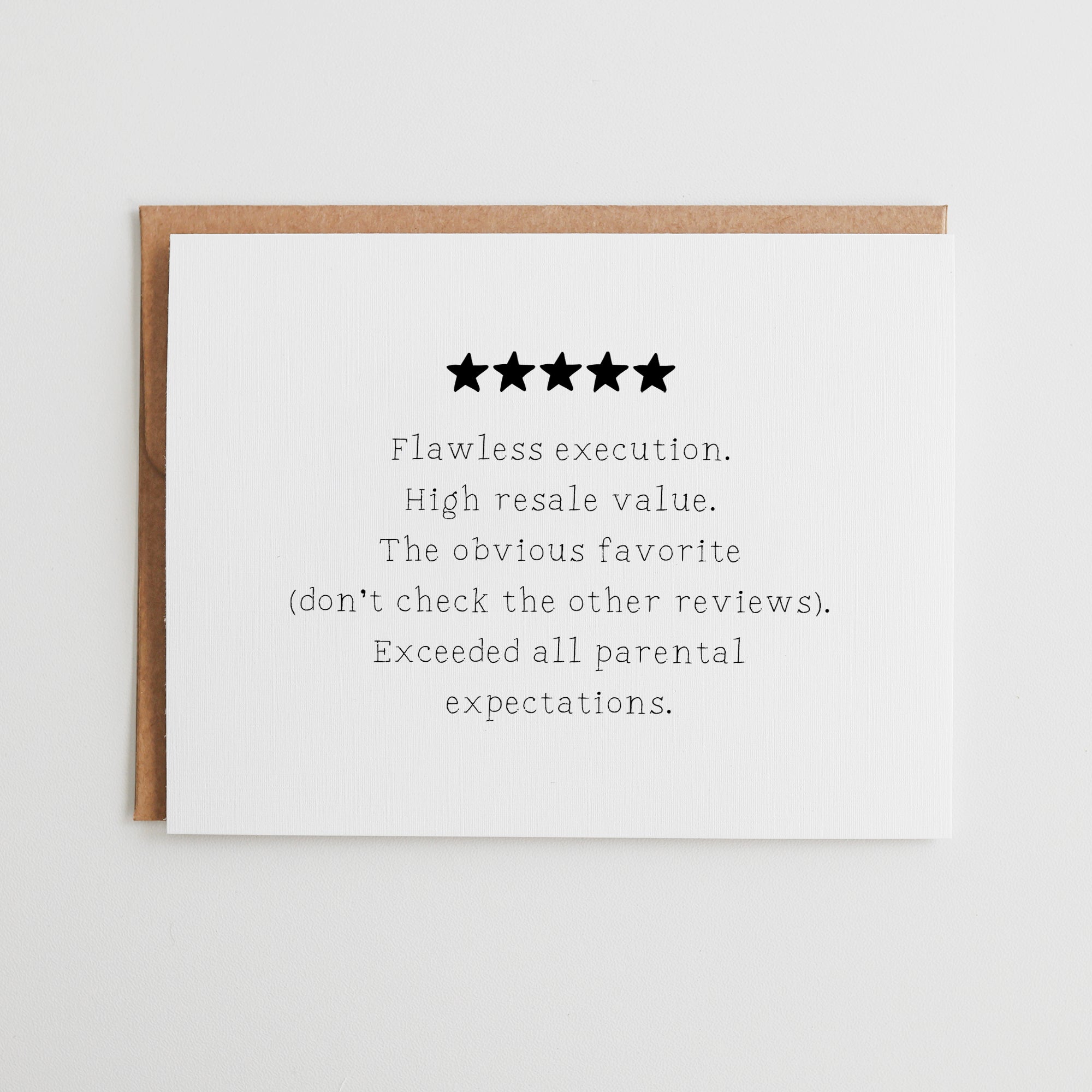5 Star Review Golden Child | Funny Sibling Card #123