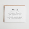 3 Star Review Youngest Child | Funny Sibling Card #124