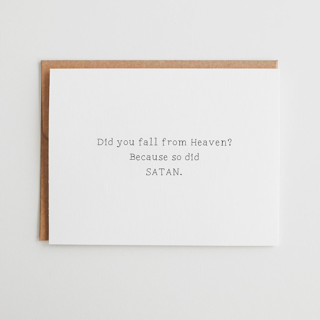Fall From Heaven | Funny Couple Card #137