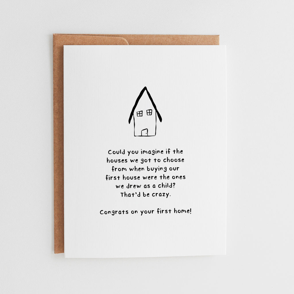 Funny First Home Card, Congrats Housewarming Gift