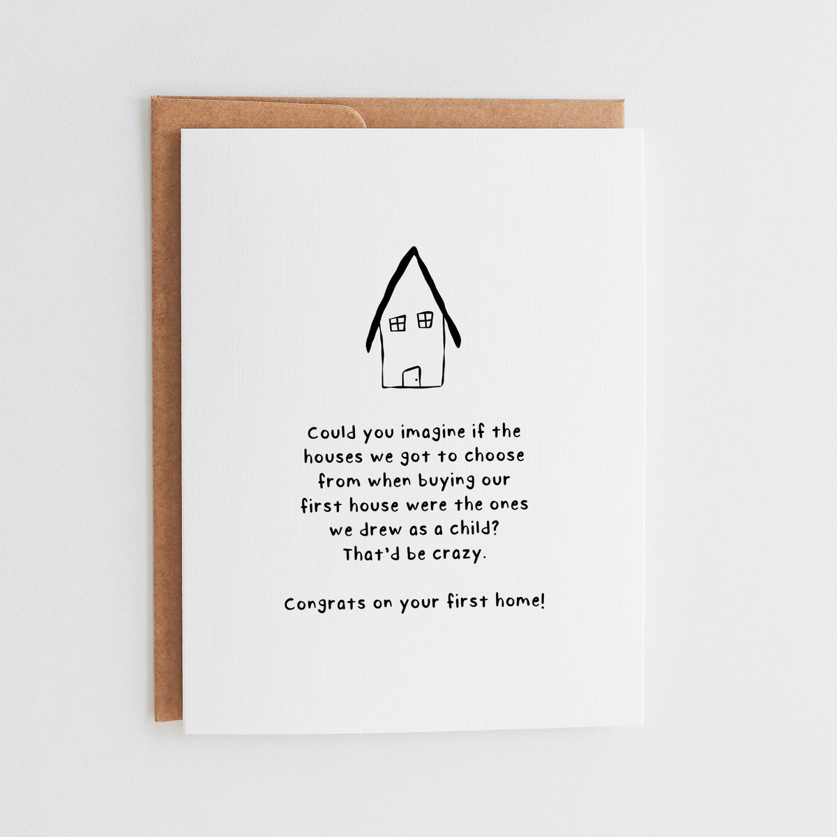 Funny First Home Card, Congrats Housewarming Gift