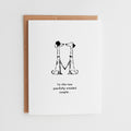 Dog Wedding Card, Pawfully Wedded Couple Gift for Dog Lovers