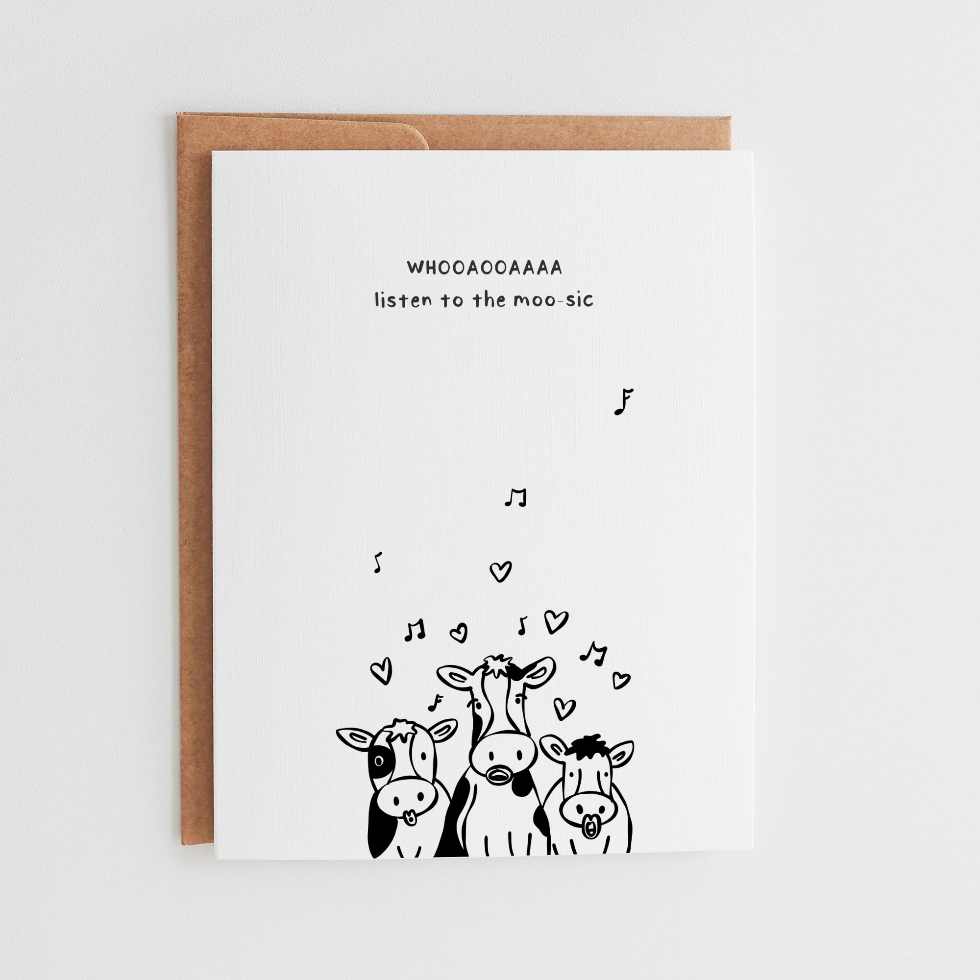Listen to the Moo-sic | Uplifting Cow Card #128