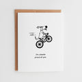 Funny Dog Congratulations Card | Wheelie Proud of You Greeting Card #146