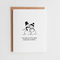 Sentimental Christmas Snowman Anniversary Card