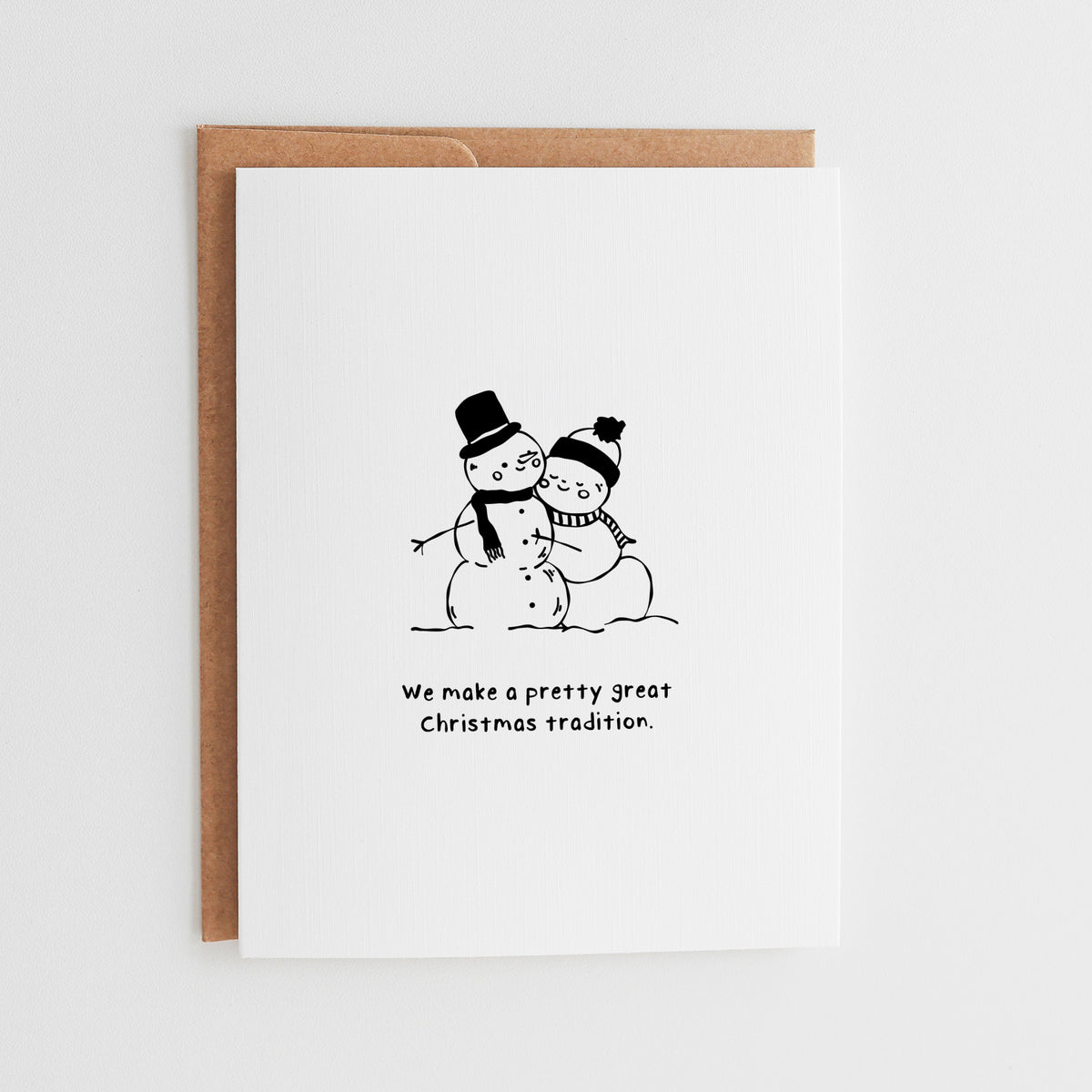Sentimental Christmas Snowman Anniversary Card