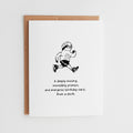 Funny Belated Birthday Card | Cute Sloth Birthday Card #045
