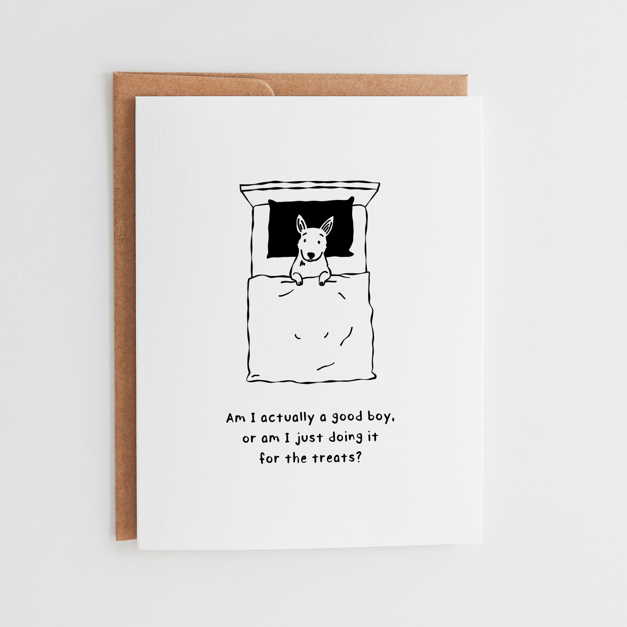 Funny Dog Birthday Card | Bull Terrier Over Thinking Card #031