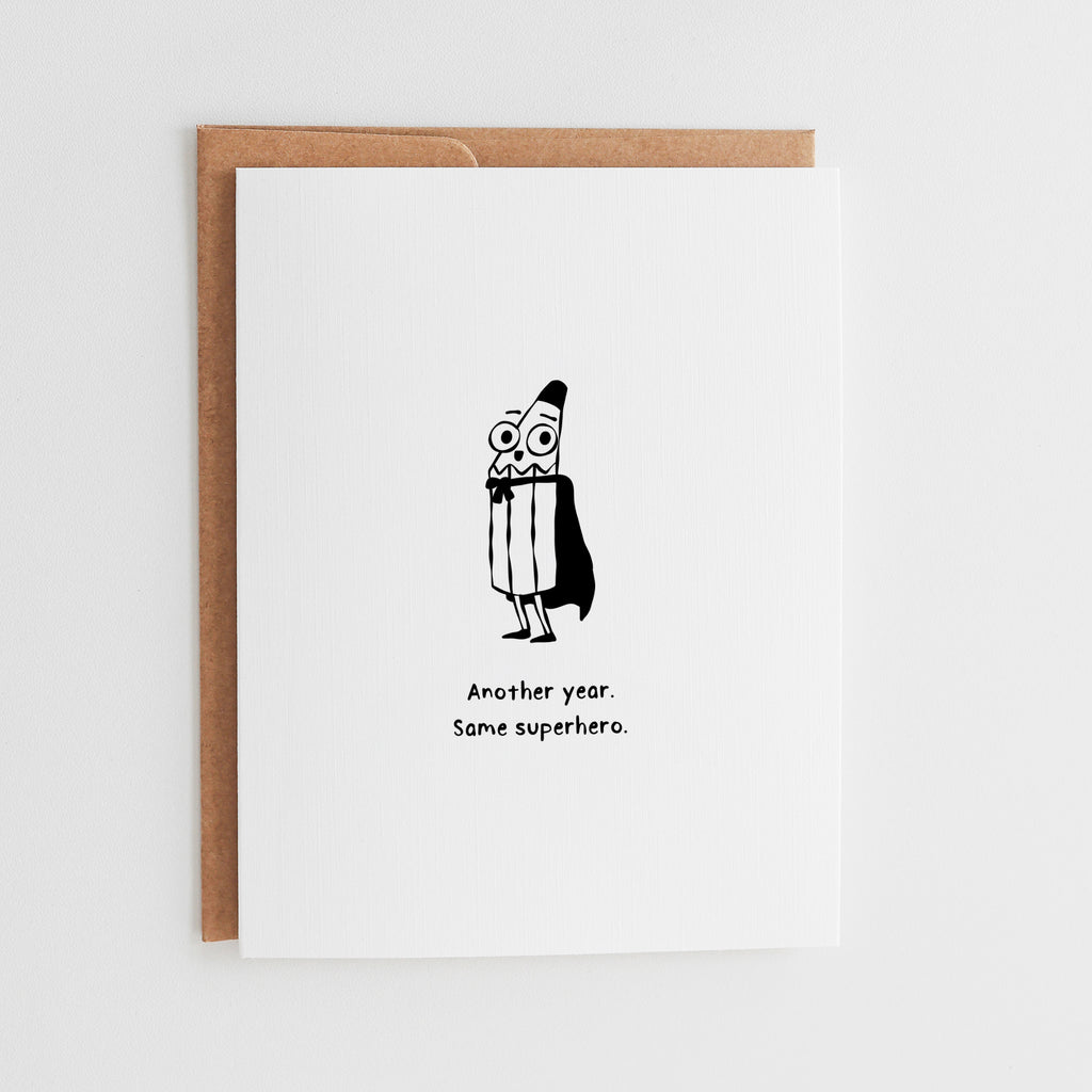 Superhero Teacher Card, Teacher Appreciation Card #165