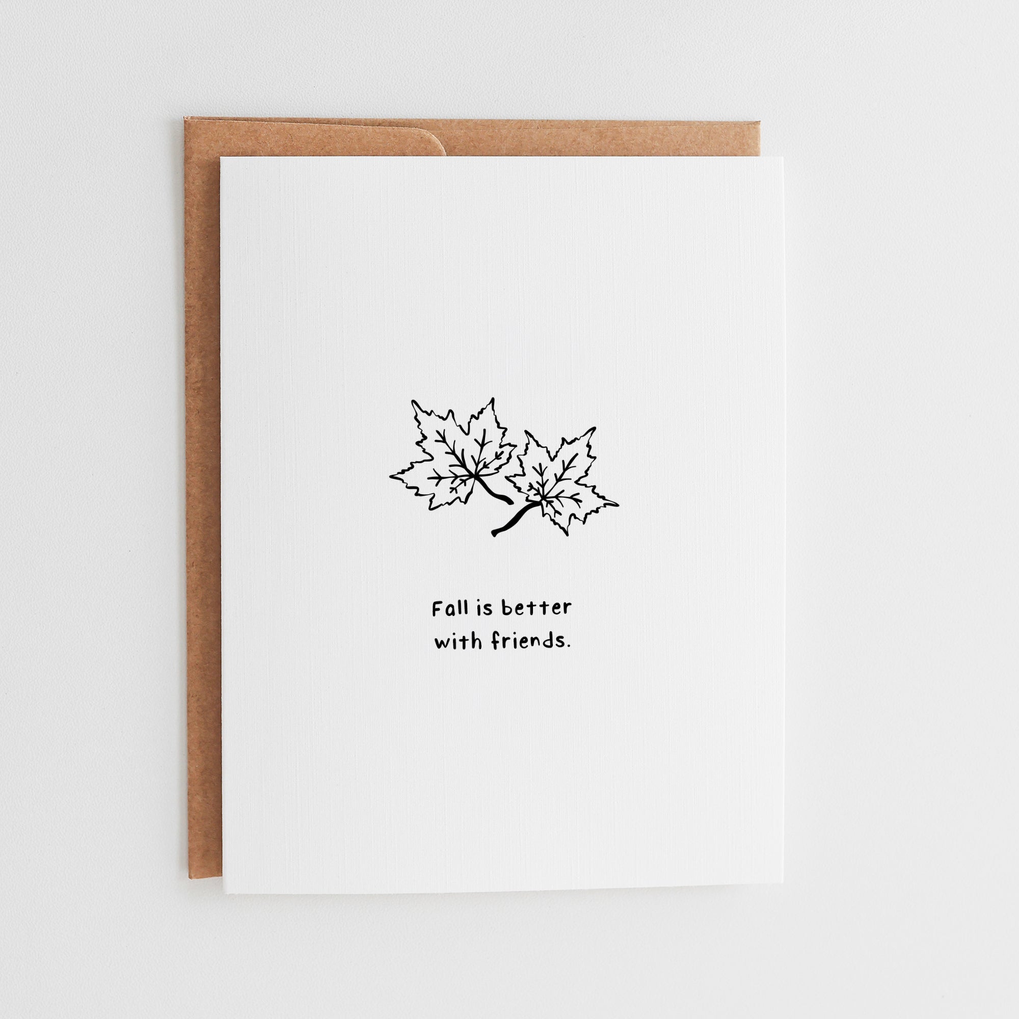 Fall Friendship Card, Just Because Support Card #079