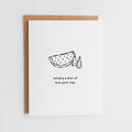Sending a Slice of Love Card, Thinking of You Greeting Card #148