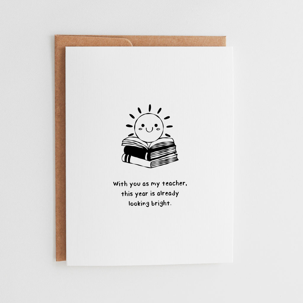 Teacher Appreciation Card, Back to School Greeting #159