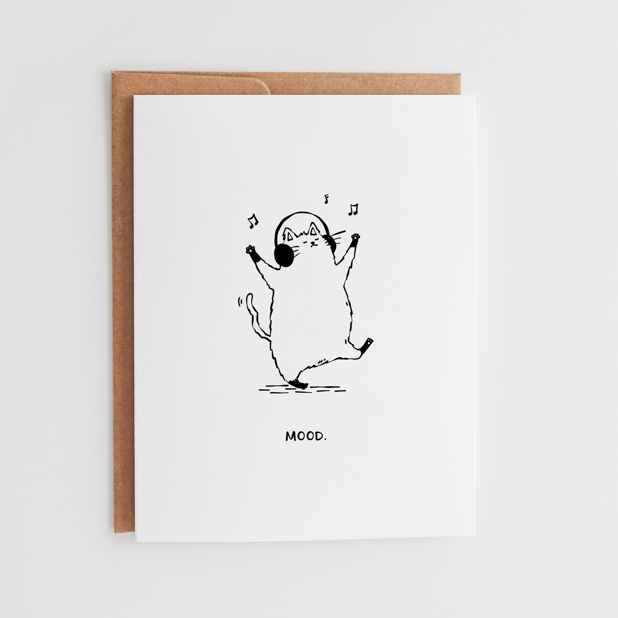 MOOD Cat Card | Funny Cat Birthday Card #141