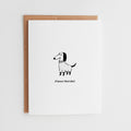 Hand-Drawn Dog Lover Card, Fleece Navidad