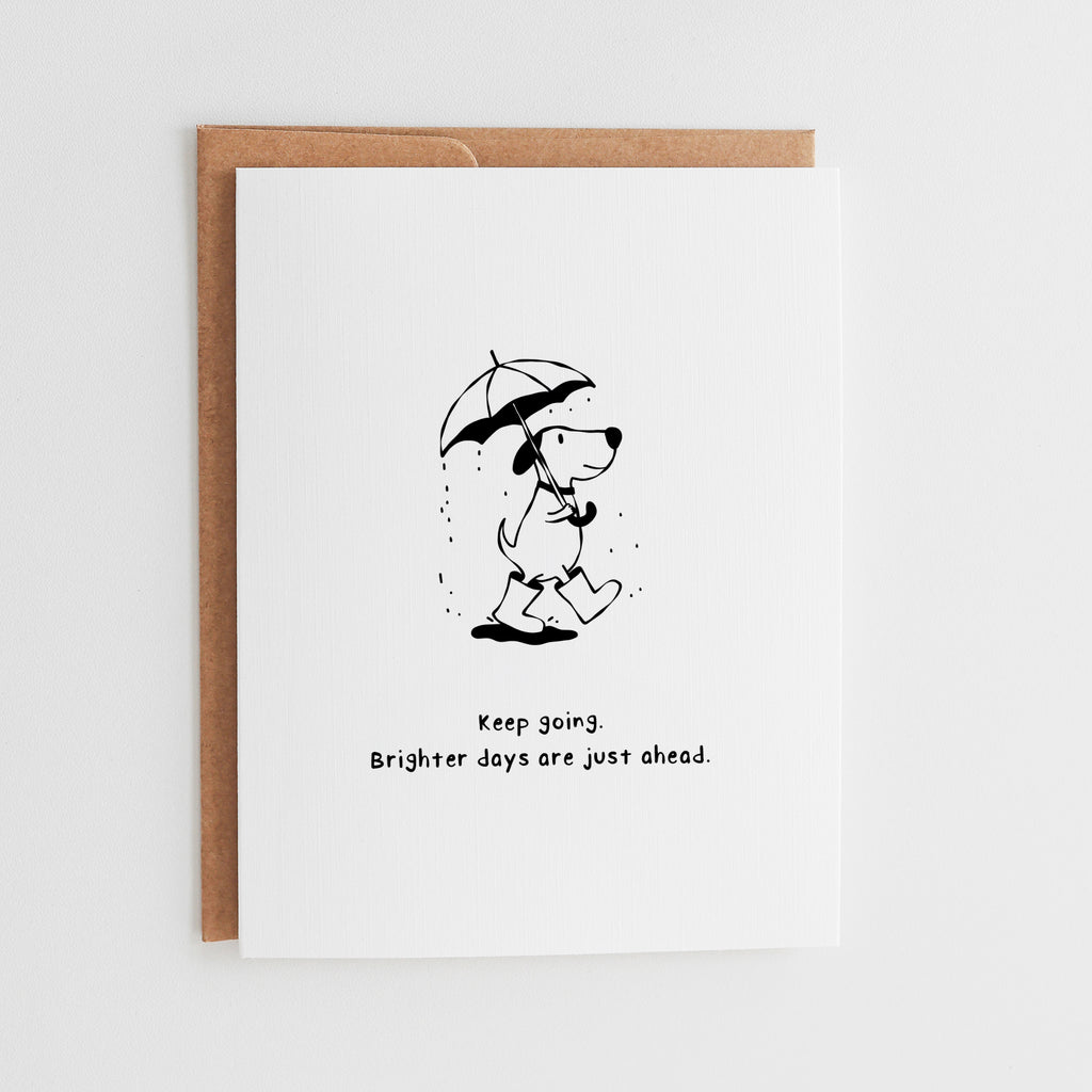 Thinking of You Card | Cute Dog Encouragement Card #033