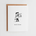 Funny Zombie Beer Halloween Card, Drinking Pun Greeting