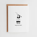 Hand-Drawn Dog Caroling Card, Yappy Howl-idays Greeting