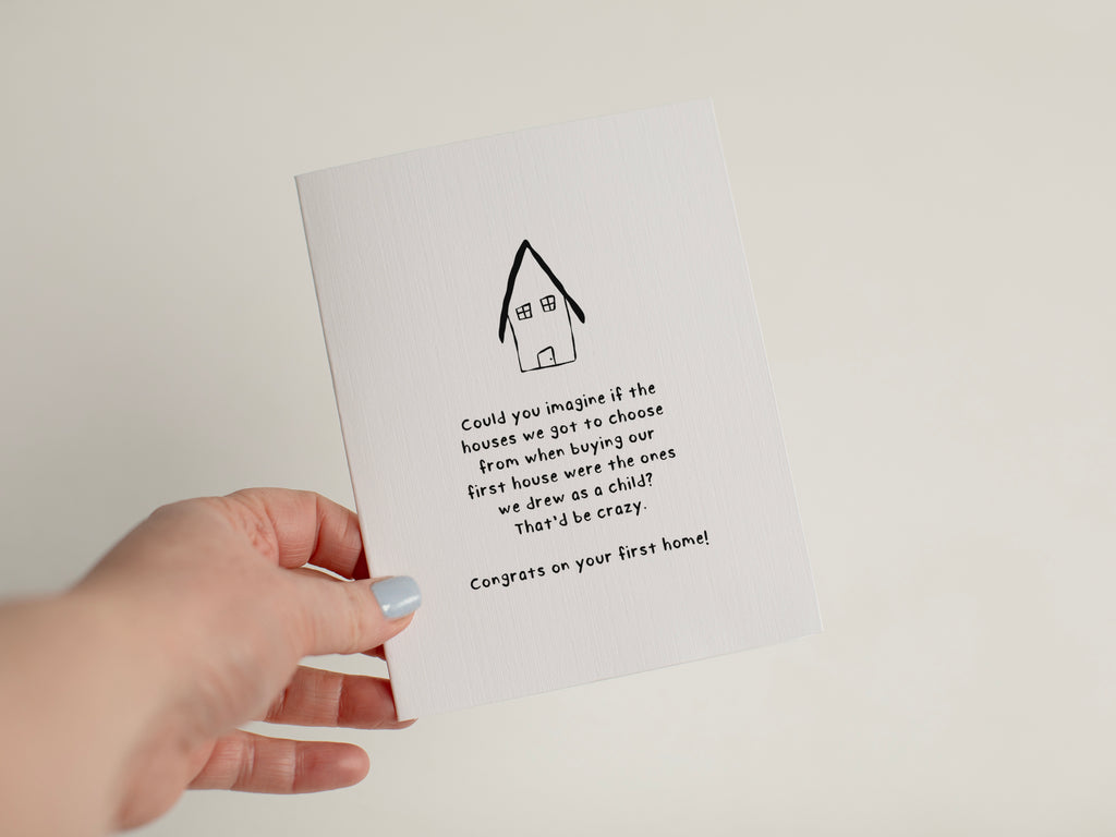 Funny First Home Card, Congrats Housewarming Gift