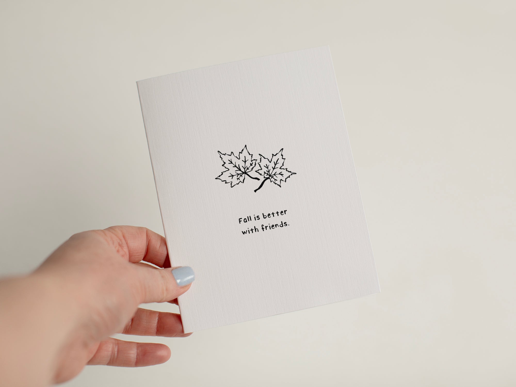 Fall Friendship Card, Just Because Support Card #079