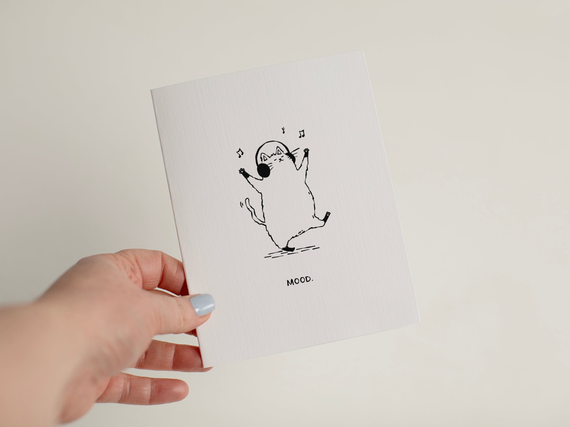 MOOD Cat Card | Funny Cat Birthday Card #141