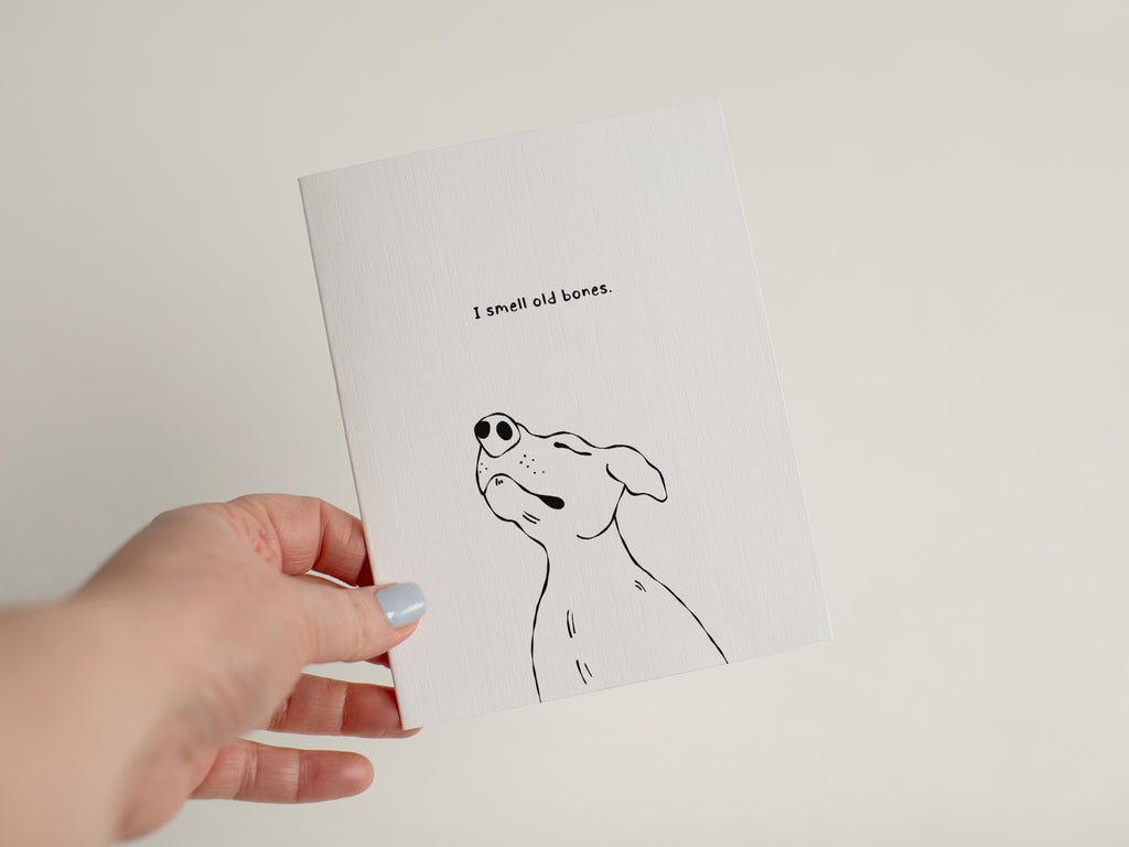 I Smell Old Bones | Funny Dog Birthday Card #017