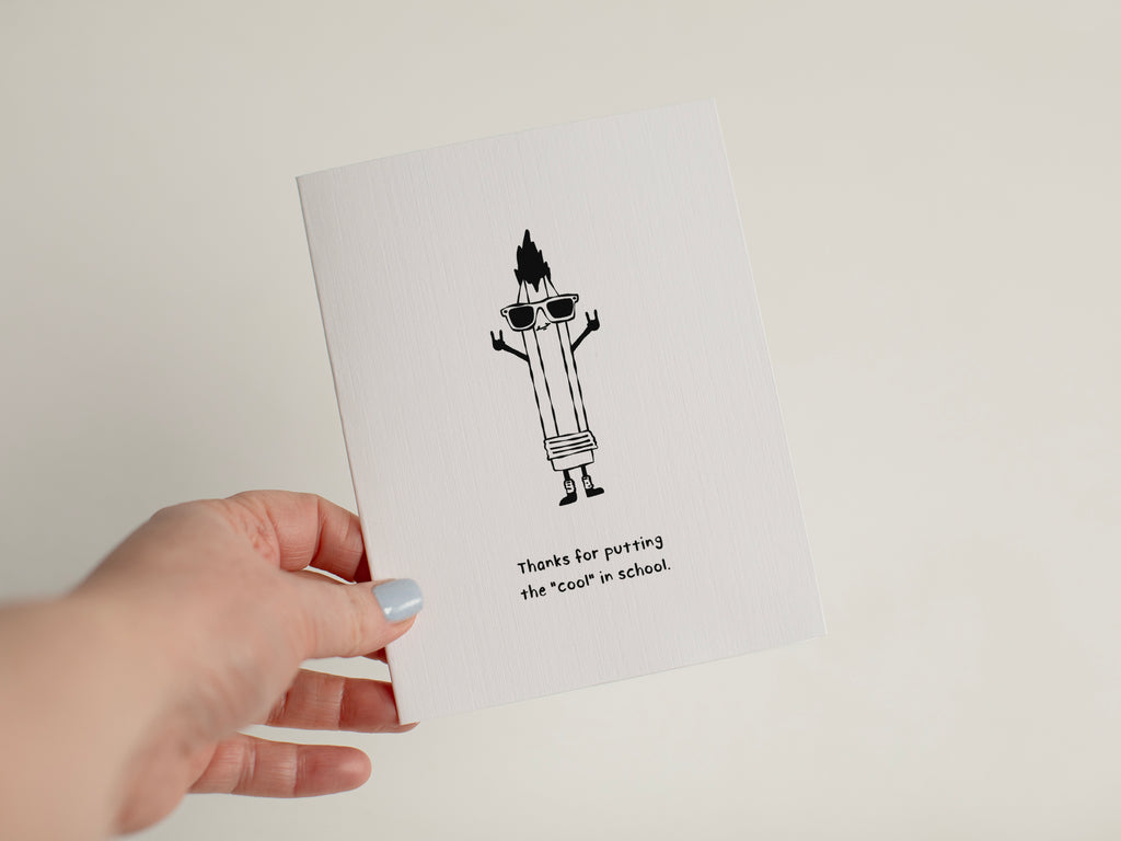 Funny Teacher Appreciation Card, Educator Gift #167