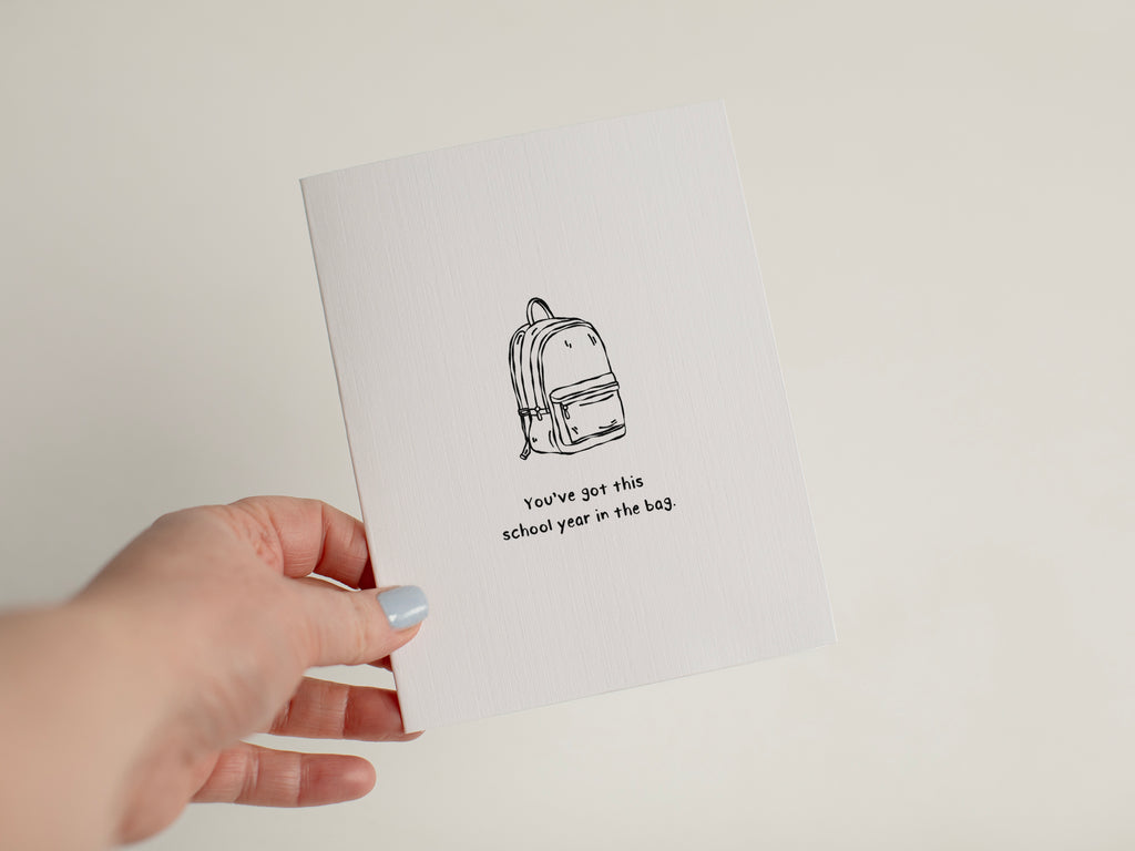 Back to School Card, Cute Back to School Encouragement Card #156