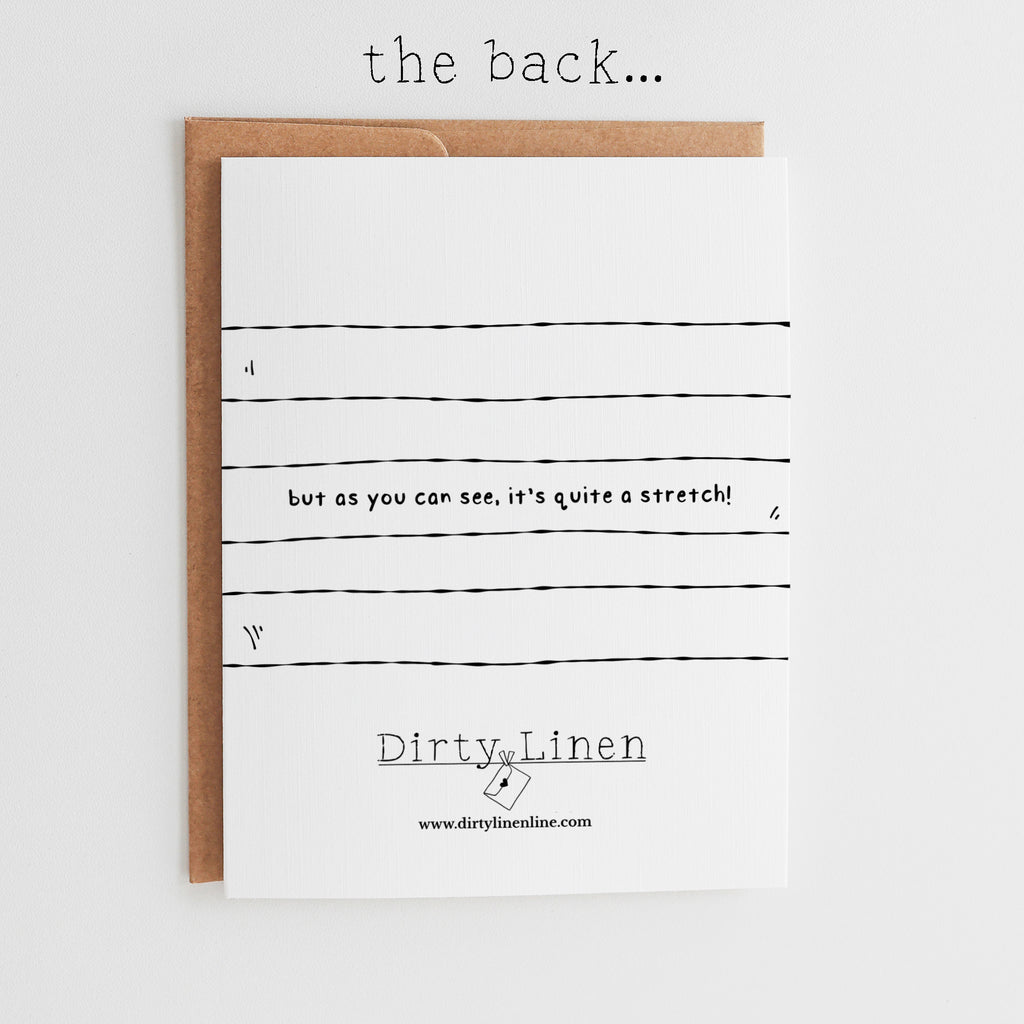 Your Age is a Stretch | Funny Wiener Dog Birthday Card #133