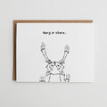 Funny Cat Encouragement Card, Hang in There Cat Card, Get Well Soon Card, Supportive Friend Gift, Sympathy Card for Cat Lovers #006