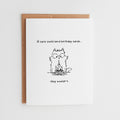 Funny Cat Birthday Card, Sarcastic Birthday Gift for Cat Lovers, Unimpressed Cat Greeting, Relatable Cards #064