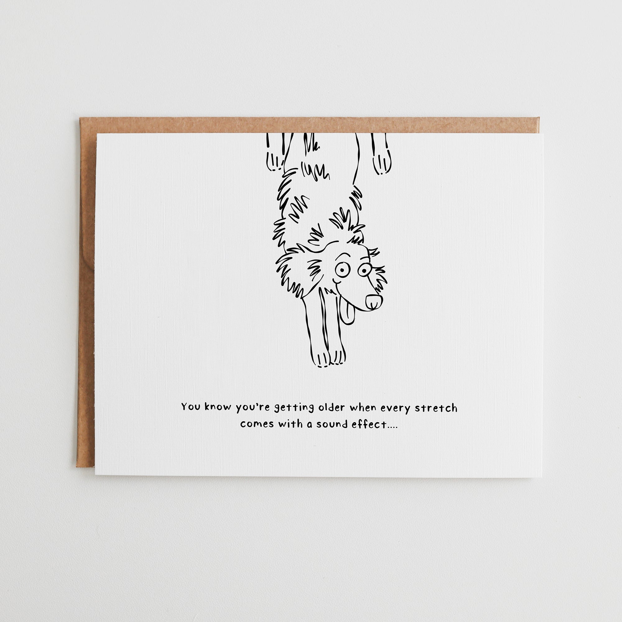 Funny Aging Birthday Card, Dog Sound Effect Birthday, Getting Older Card for Friend, Milestone Birthday Gift, Rude Birthday Humor #001