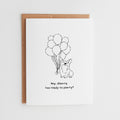 Funny Corgi Birthday Card, Hey Shawty Ready to Pawty, Cute Dog Pun Birthday Greeting, Corgi Lover Gift, Animal Party Illustration #018