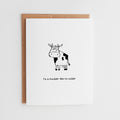 Funny Mother's Day Card, Mudder Like No Udder Cow Card, Cute Mom Birthday Card, Punny Animal Mother's Day Gift, Sassy Mom Card #085