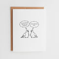 Funny Pigeon You Aren't Alone Card, Just Winging It New Job Gift, Sarcastic Adulting Card, Graduation Gift, Linen Textured Cardstock #062