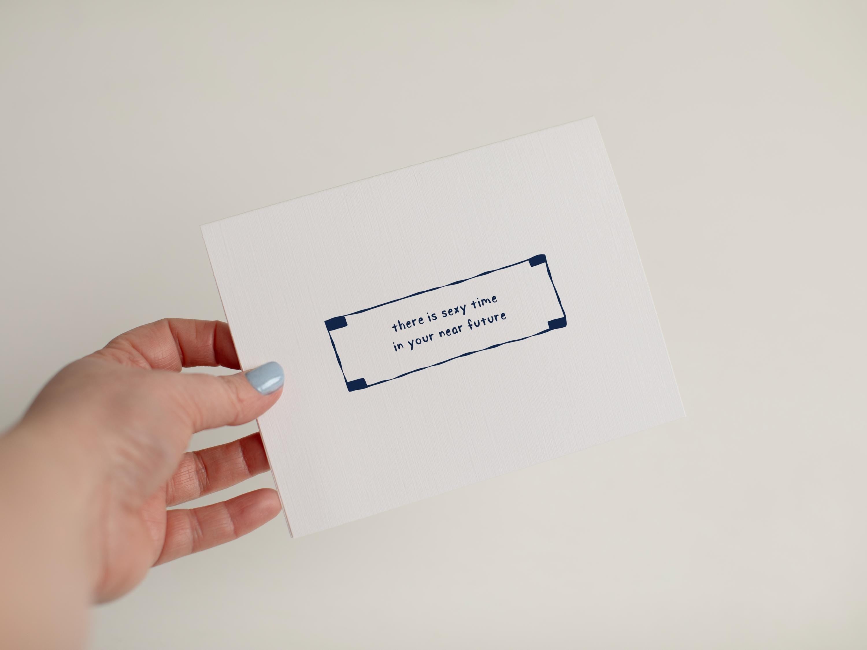 Sexy Time Anniversary Card, Funny Fortune Cookie Greeting Card for Spouse, Playful Gift Husband, Wife, Girlfriend, Boyfriend, Partner #102