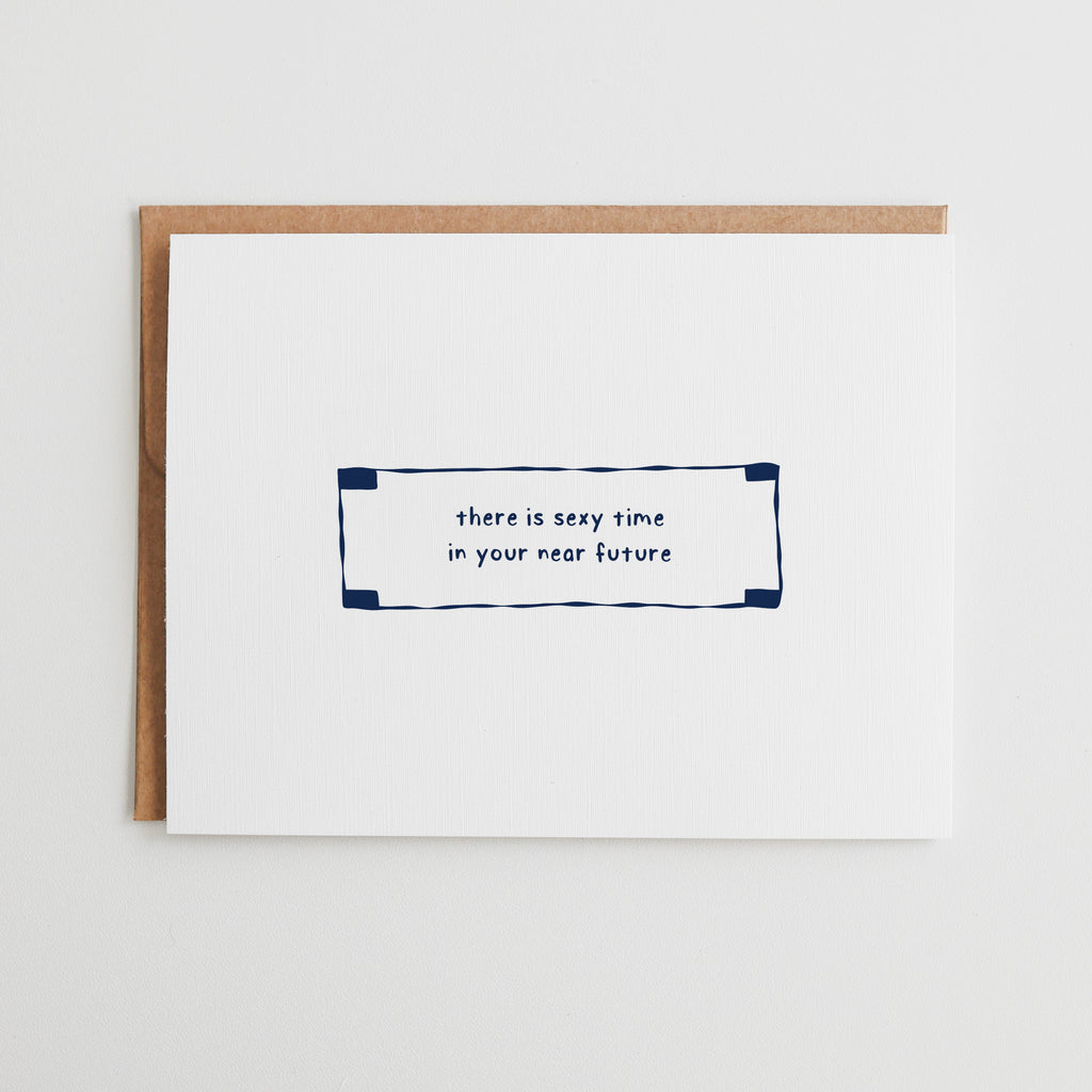 Sexy Time Anniversary Card, Funny Fortune Cookie Greeting Card for Spouse, Playful Gift Husband, Wife, Girlfriend, Boyfriend, Partner #102