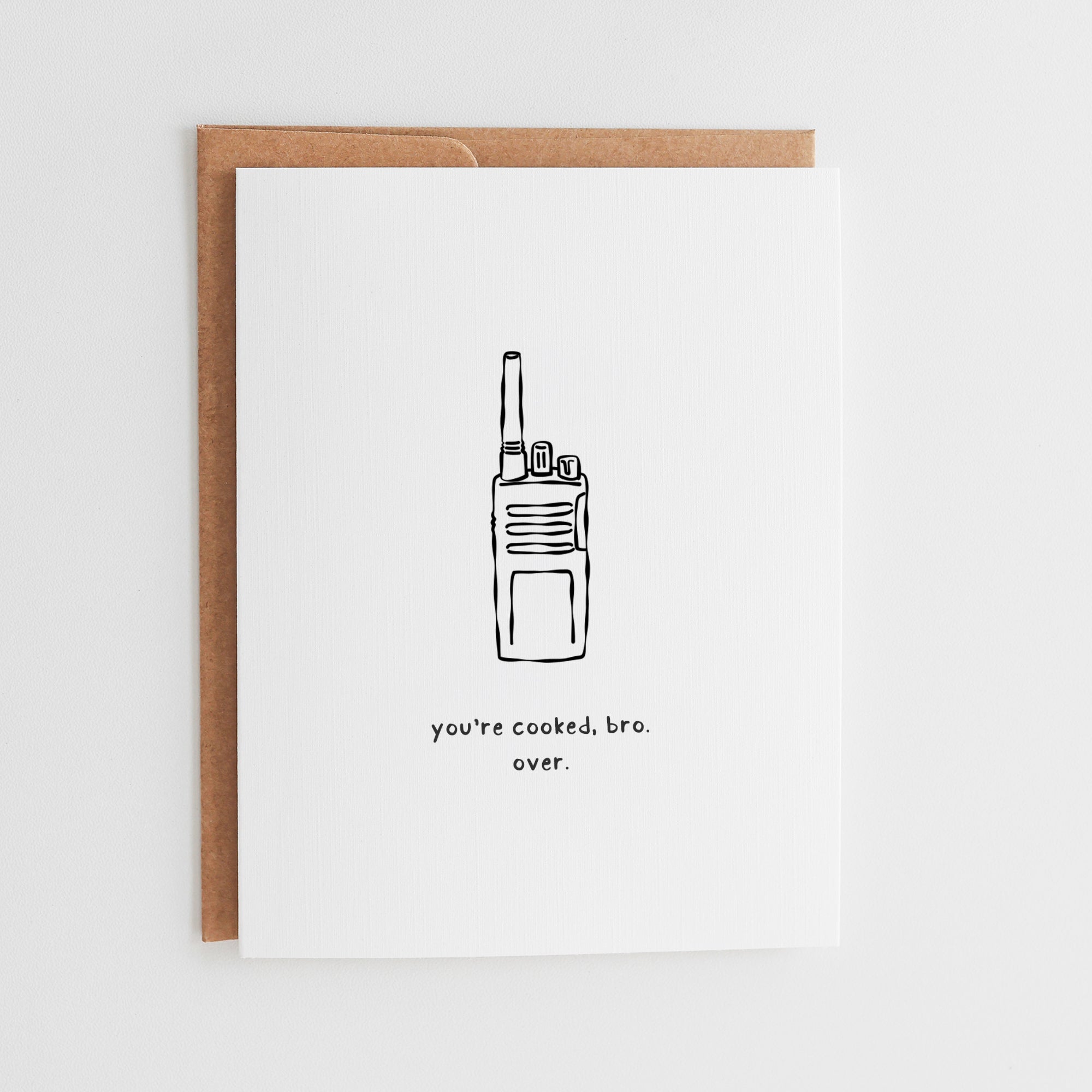 You're Cooked Bro, Over | Gen Z Graduation Card #020